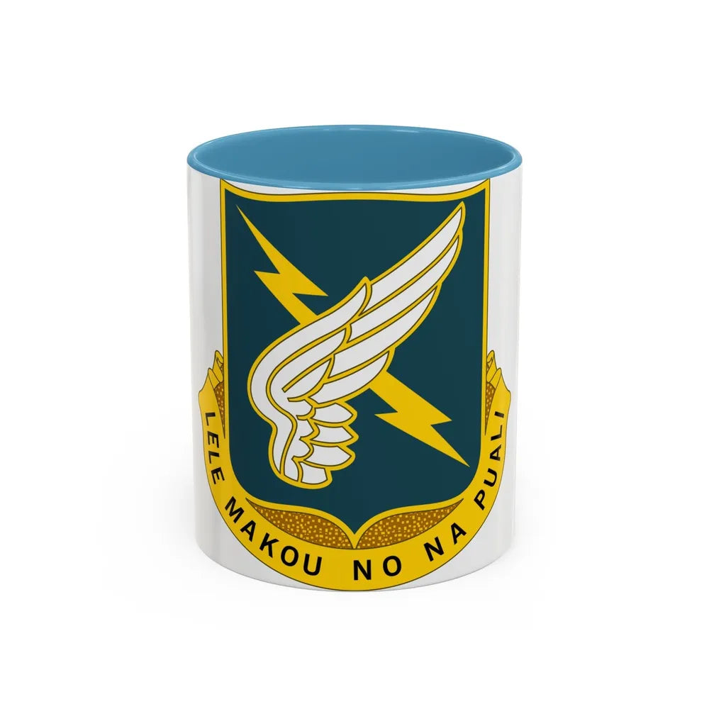 25 Aviation Regiment (U.S. Army) Accent Coffee Mug-11oz-Light Blue-Go Mug Yourself