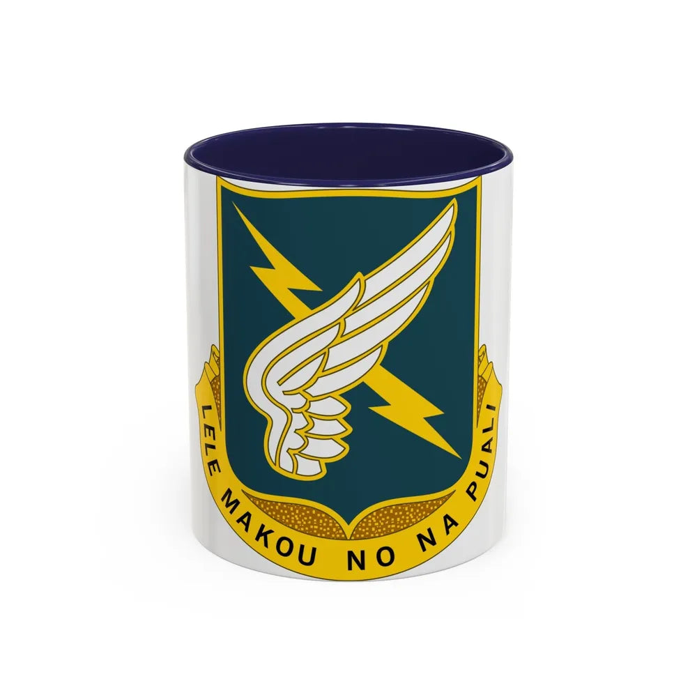 25 Aviation Regiment (U.S. Army) Accent Coffee Mug-11oz-Navy-Go Mug Yourself