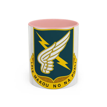 25 Aviation Regiment (U.S. Army) Accent Coffee Mug-11oz-Pink-Go Mug Yourself