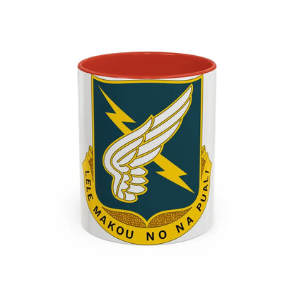 25 Aviation Regiment (U.S. Army) Accent Coffee Mug-11oz-Red-Go Mug Yourself