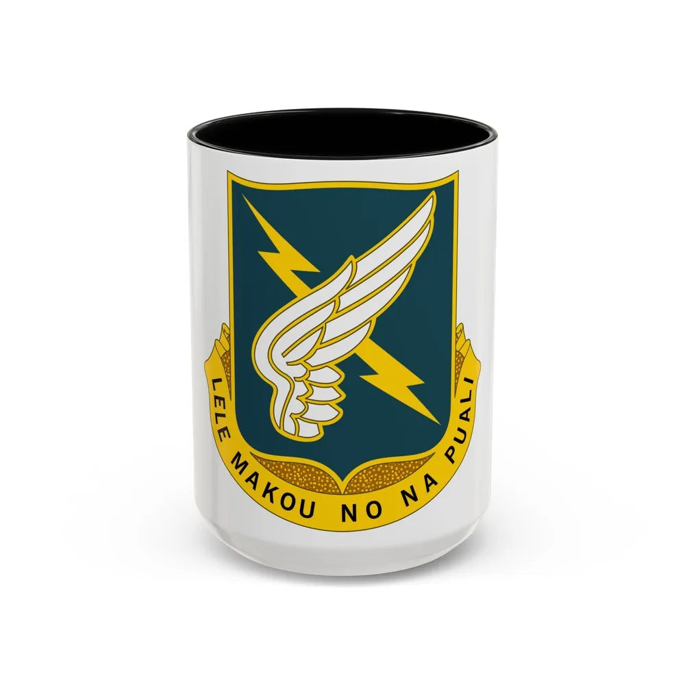 25 Aviation Regiment (U.S. Army) Accent Coffee Mug-15oz-Black-Go Mug Yourself