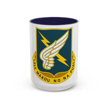 25 Aviation Regiment (U.S. Army) Accent Coffee Mug-15oz-Navy-Go Mug Yourself