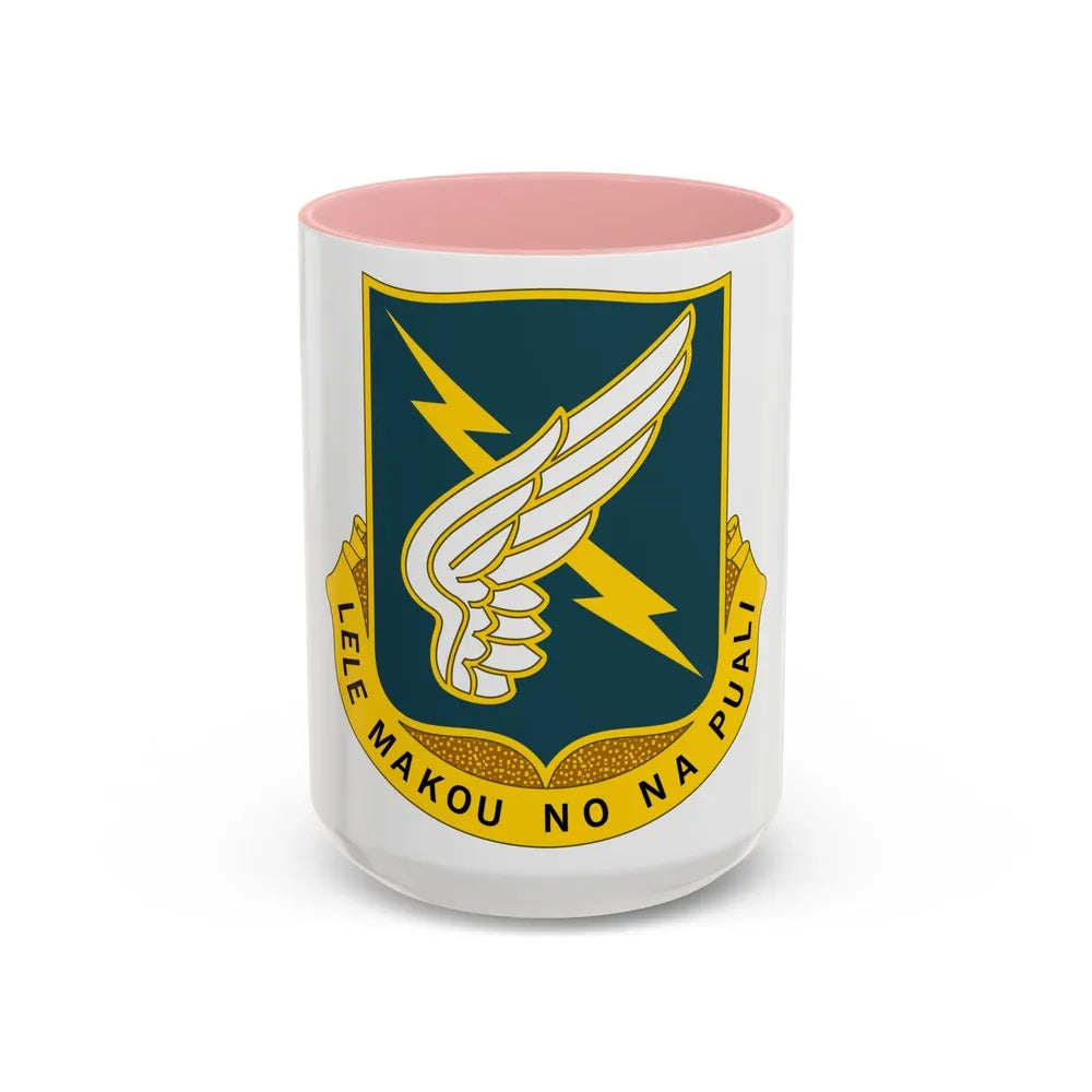 25 Aviation Regiment (U.S. Army) Accent Coffee Mug-15oz-Pink-Go Mug Yourself