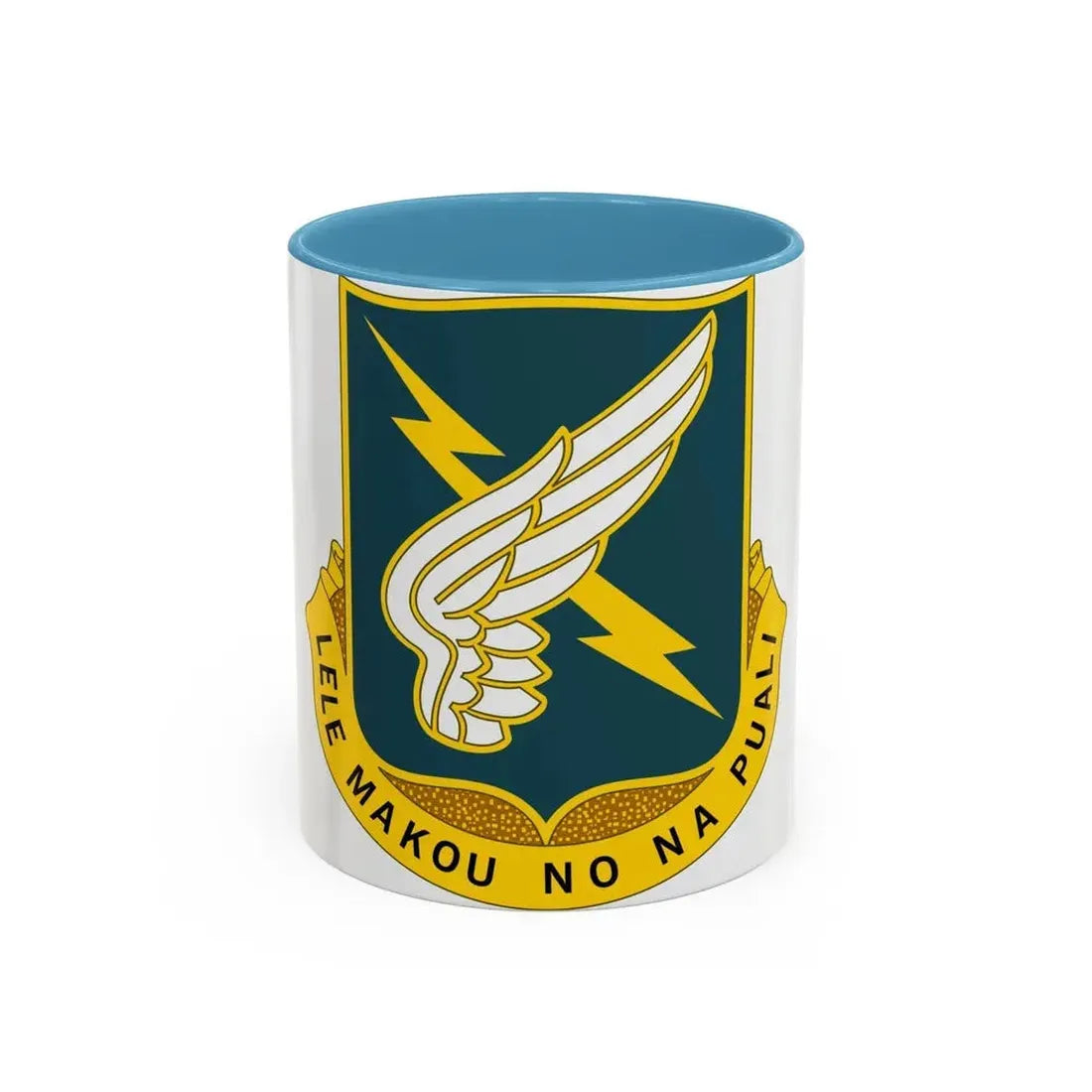25 Aviation Regiment (U.S. Army) Accent Coffee Mug 11oz Light Blue - Go Mug Yourself