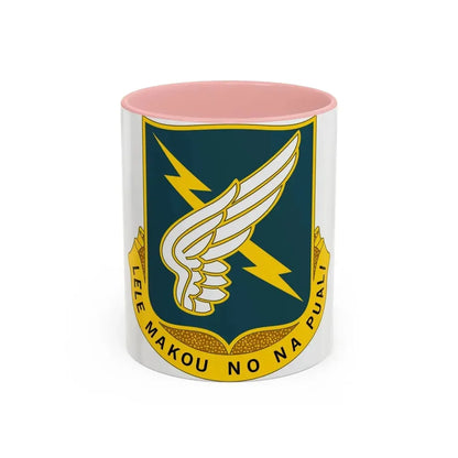 25 Aviation Regiment (U.S. Army) Accent Coffee Mug 11oz Pink - Go Mug Yourself