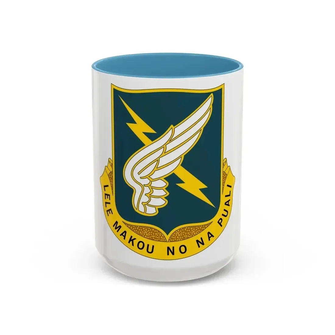 25 Aviation Regiment (U.S. Army) Accent Coffee Mug 15oz Light Blue - Go Mug Yourself