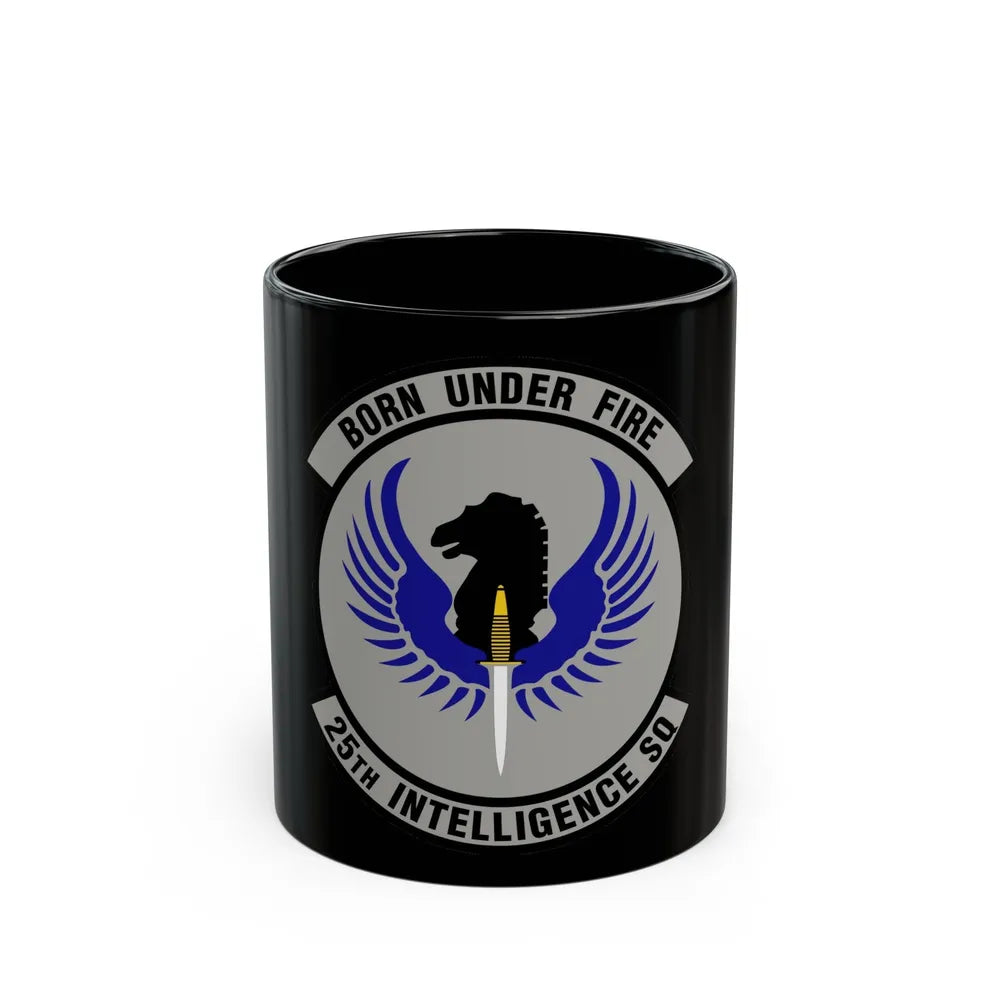 25 Intelligence Squadron AFISRA (U.S. Air Force) Black Coffee Mug-11oz-Go Mug Yourself