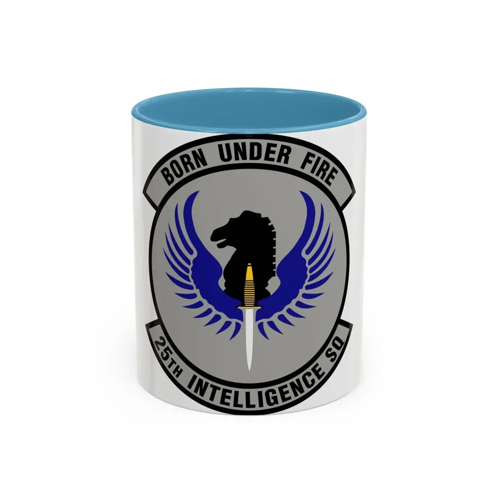 25 Intelligence Squadron AFISRA (U.S. Air Force) Accent Coffee Mug 11oz Light Blue - Go Mug Yourself