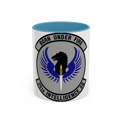 25 Intelligence Squadron AFISRA (U.S. Air Force) Accent Coffee Mug 11oz Light Blue - Go Mug Yourself