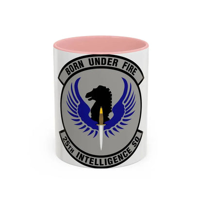 25 Intelligence Squadron AFISRA (U.S. Air Force) Accent Coffee Mug 11oz Pink - Go Mug Yourself