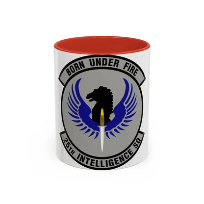 25 Intelligence Squadron AFISRA (U.S. Air Force) Accent Coffee Mug 11oz Red - Go Mug Yourself