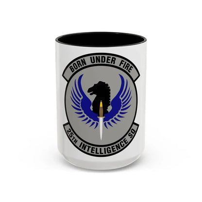 25 Intelligence Squadron AFISRA (U.S. Air Force) Accent Coffee Mug 15oz Black - Go Mug Yourself