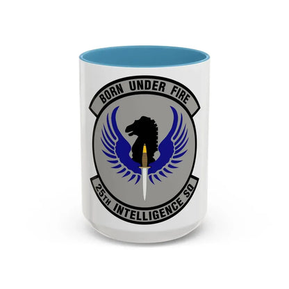 25 Intelligence Squadron AFISRA (U.S. Air Force) Accent Coffee Mug 15oz Light Blue - Go Mug Yourself