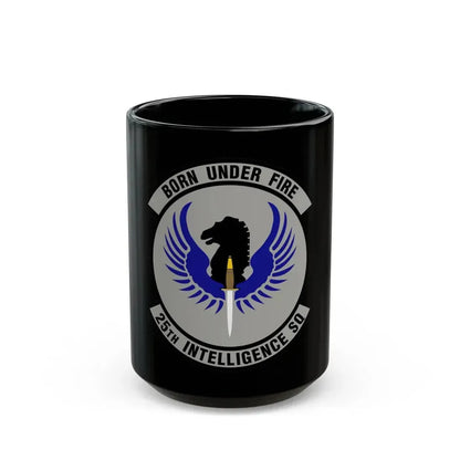 25 Intelligence Squadron AFISRA (U.S. Air Force) Black Coffee Mug 15oz - Go Mug Yourself