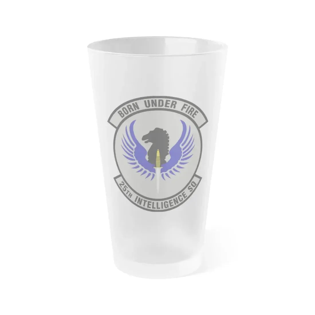 25 Intelligence Squadron AFISRA (U.S. Air Force) Frosted Pint Glass 16oz 16oz Frosted - Go Mug Yourself