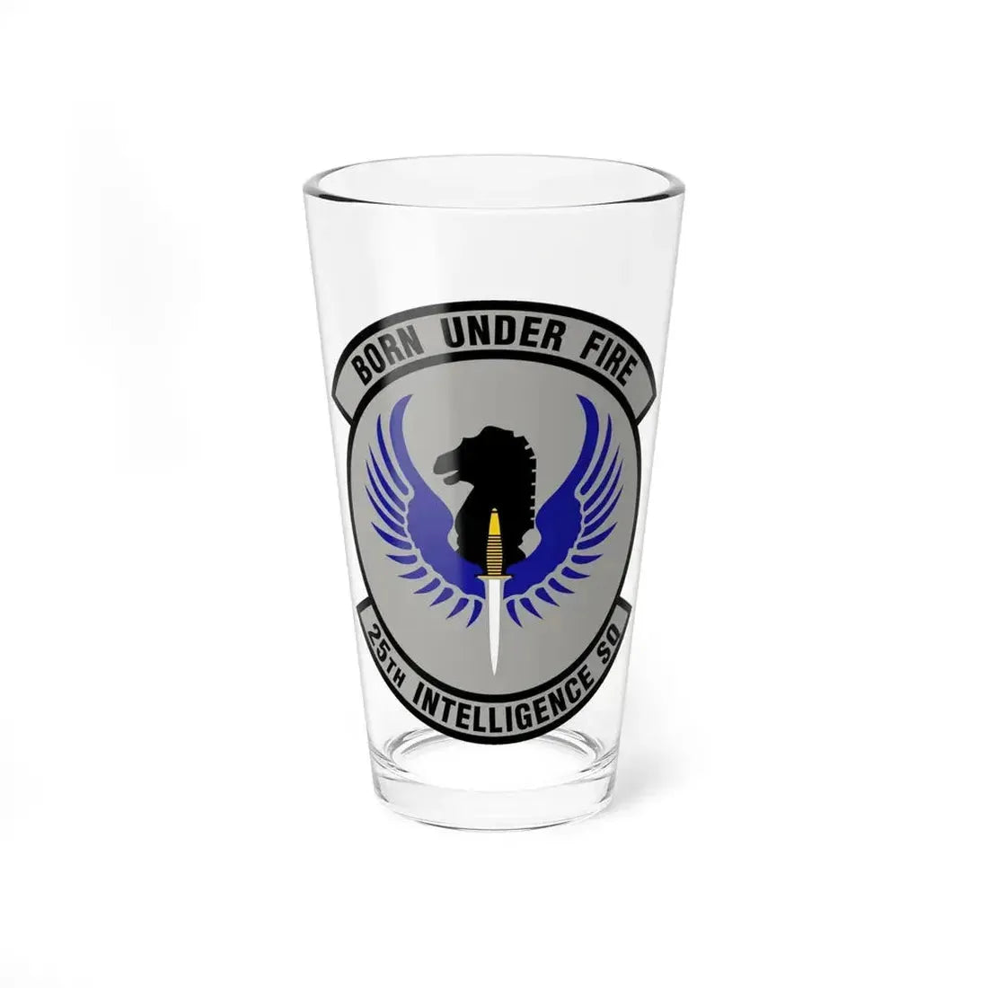 25 Intelligence Squadron AFISRA (U.S. Air Force) Pint Glass 16oz 16oz - Go Mug Yourself