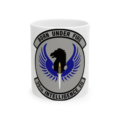 25 Intelligence Squadron AFISRA (U.S. Air Force) White Coffee Mug 11oz - Go Mug Yourself