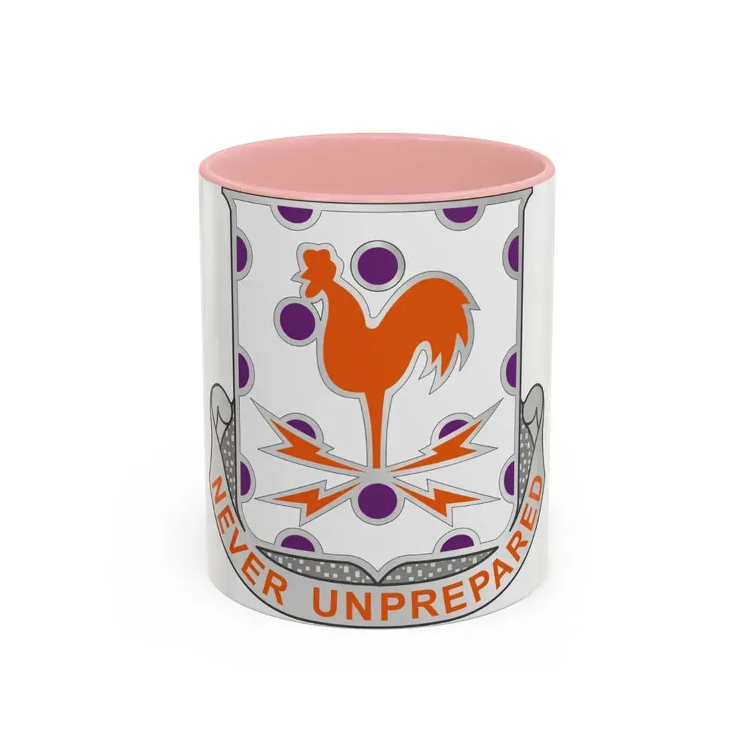 25 Signal Battalion (U.S. Army) Accent Coffee Mug 11oz Pink - Go Mug Yourself