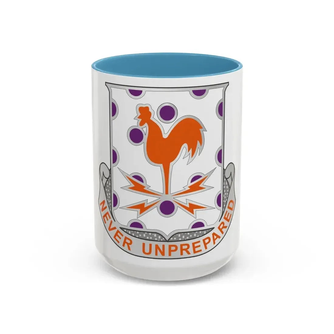 25 Signal Battalion (U.S. Army) Accent Coffee Mug 15oz Light Blue - Go Mug Yourself