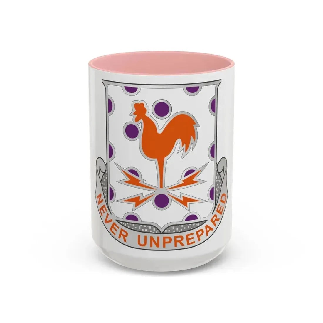 25 Signal Battalion (U.S. Army) Accent Coffee Mug 15oz Pink - Go Mug Yourself
