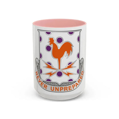 25 Signal Battalion (U.S. Army) Accent Coffee Mug 15oz Pink - Go Mug Yourself