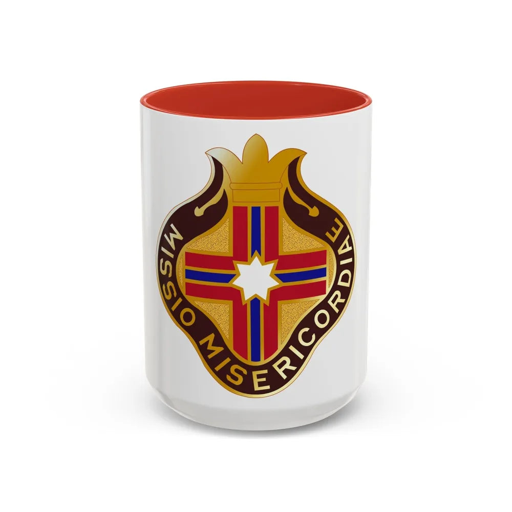 25 Surgical Hospital (U.S. Army) Accent Coffee Mug-15oz-Red-Go Mug Yourself