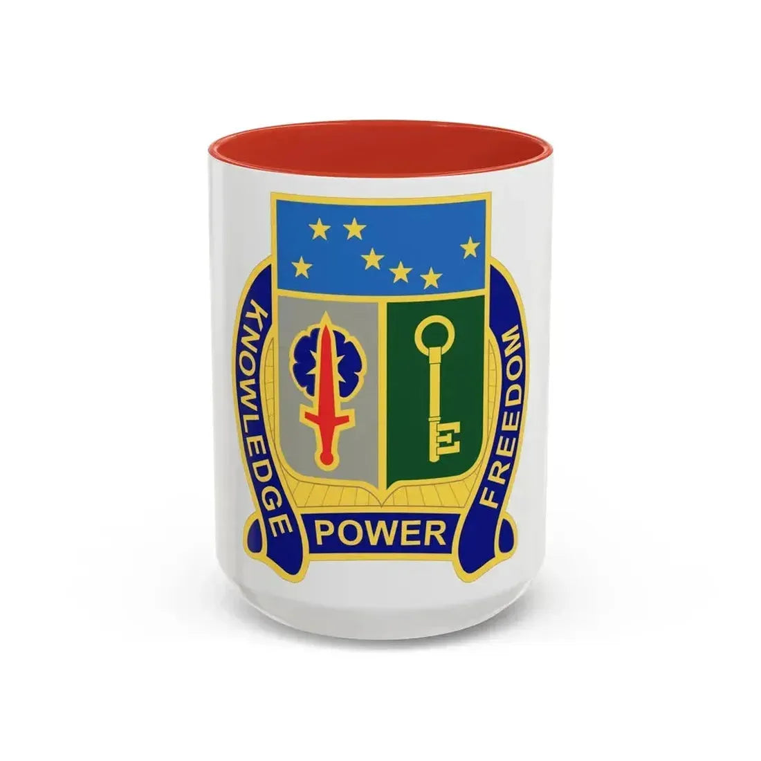 250 Military Intelligence Battalion (U.S. Army) Accent Coffee Mug 15oz Red - Go Mug Yourself