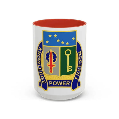250 Military Intelligence Battalion (U.S. Army) Accent Coffee Mug 15oz Red - Go Mug Yourself