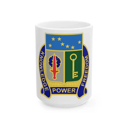 250 Military Intelligence Battalion (U.S. Army) White Coffee Mug 15oz - Go Mug Yourself