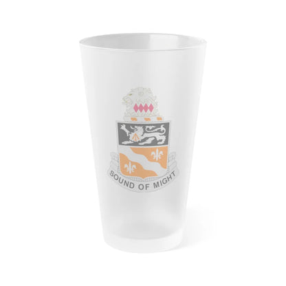 250 Signal Battalion (U.S. Army) Frosted Pint Glass 16oz-Go Mug Yourself