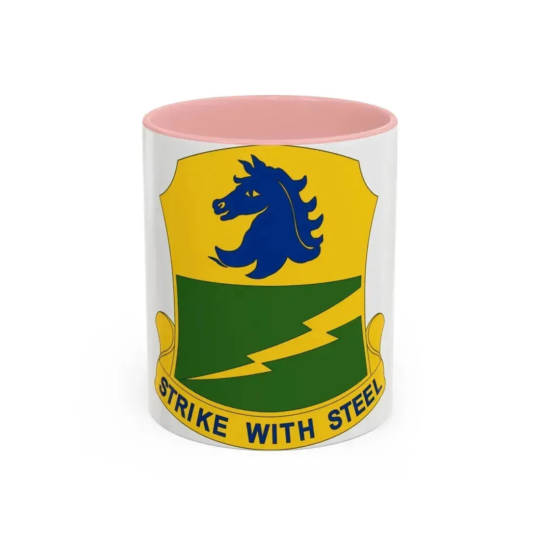 250 Tank Battalion (U.S. Army) Accent Coffee Mug 11oz Pink - Go Mug Yourself