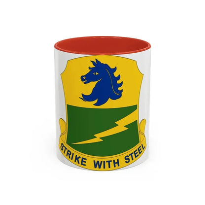 250 Tank Battalion (U.S. Army) Accent Coffee Mug 11oz Red - Go Mug Yourself