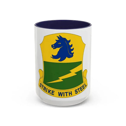 250 Tank Battalion (U.S. Army) Accent Coffee Mug 15oz Navy - Go Mug Yourself