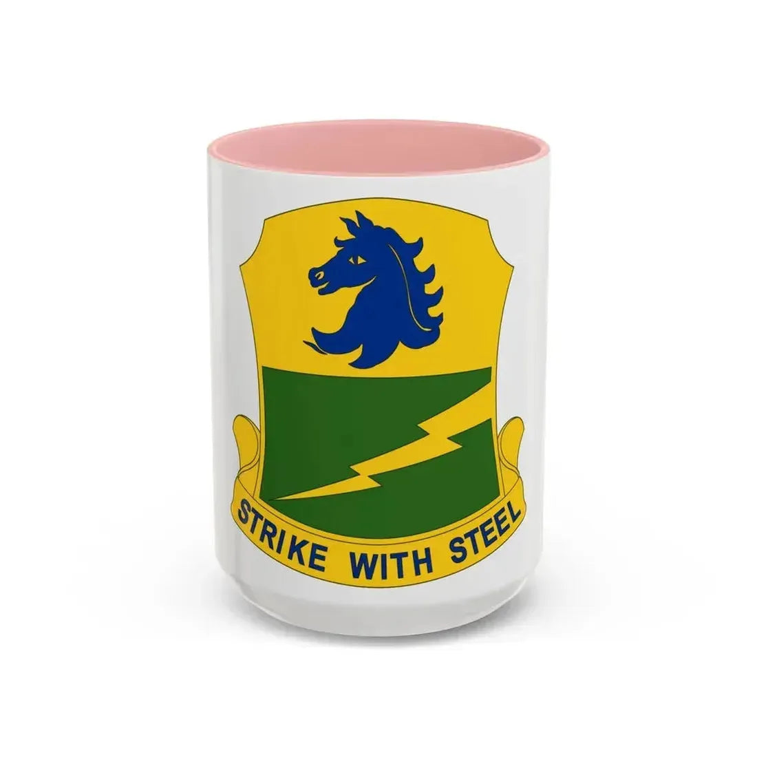 250 Tank Battalion (U.S. Army) Accent Coffee Mug 15oz Pink - Go Mug Yourself