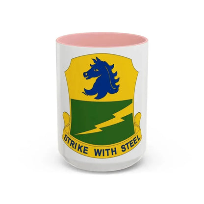 250 Tank Battalion (U.S. Army) Accent Coffee Mug 15oz Pink - Go Mug Yourself