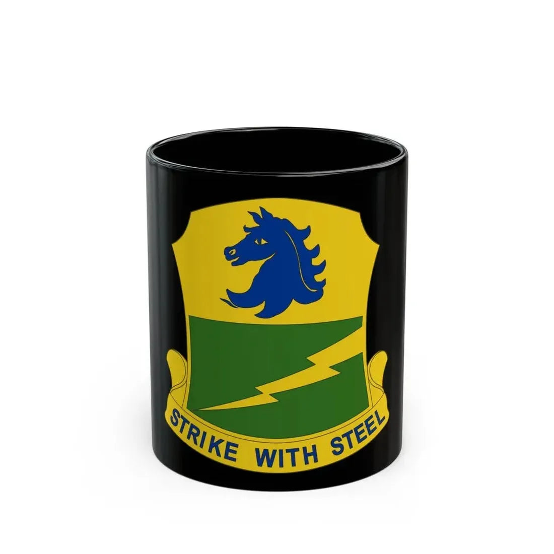 250 Tank Battalion (U.S. Army) Black Coffee Mug 11oz - Go Mug Yourself