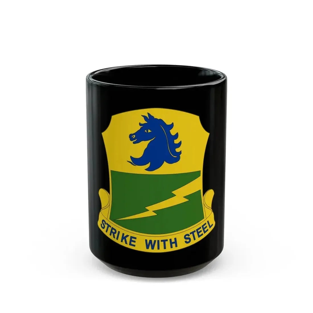 250 Tank Battalion (U.S. Army) Black Coffee Mug 15oz - Go Mug Yourself
