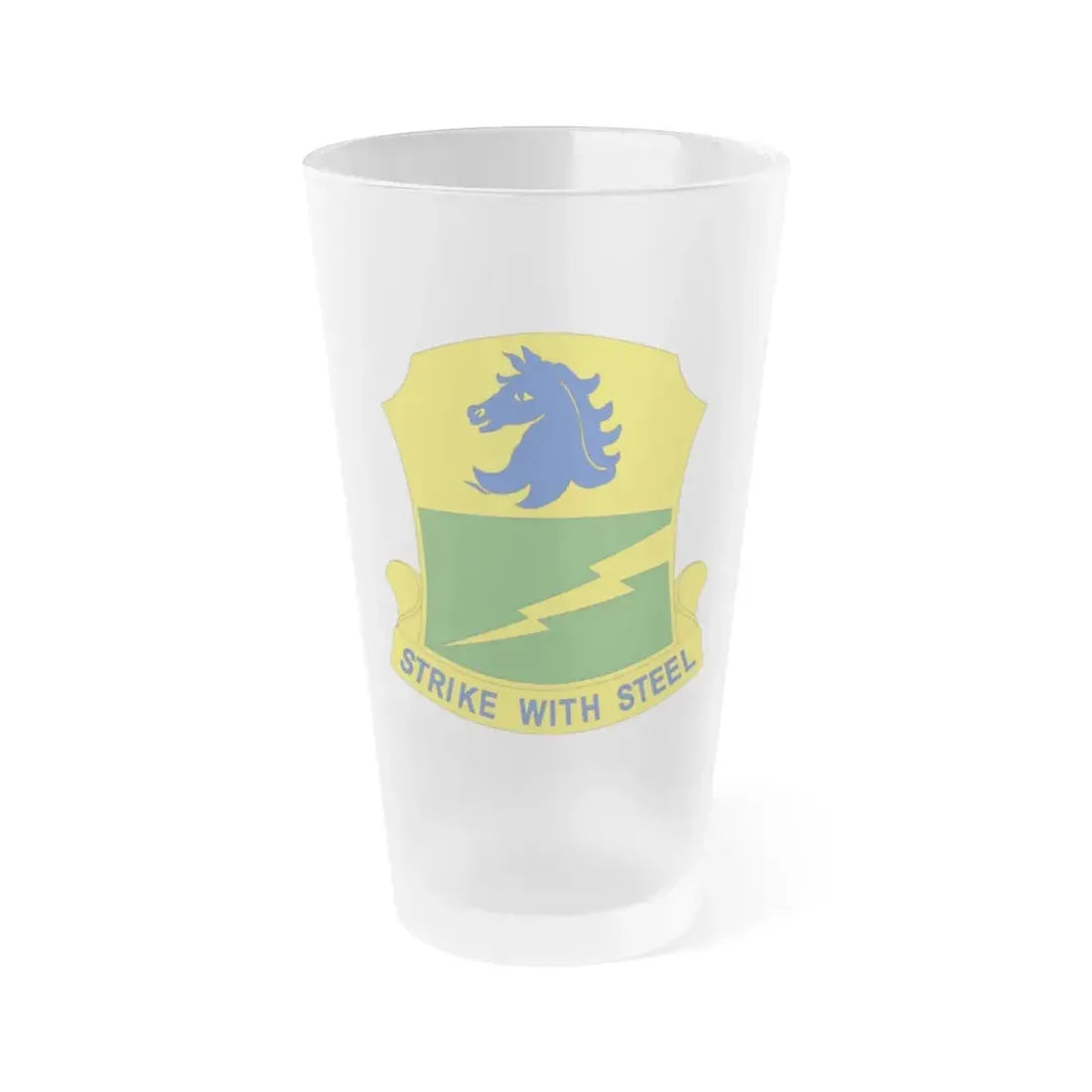 250 Tank Battalion (U.S. Army) Frosted Pint Glass 16oz Default Title - Go Mug Yourself
