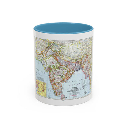 India and Burma (1946) (Map) Accent Coffee Mug