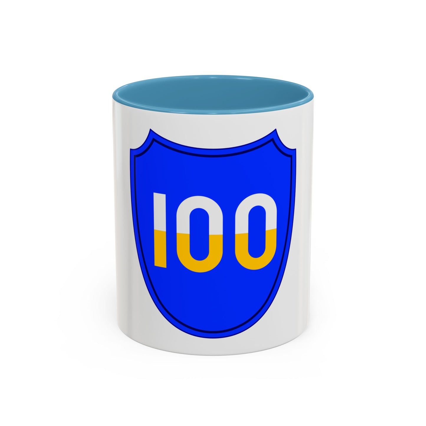 100th Infantry Division SSI (U.S. Army) Accent Coffee Mug