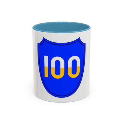 100th Infantry Division SSI (U.S. Army) Accent Coffee Mug