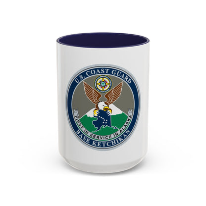 USCG Base Ketchikan (U.S. Coast Guard) Accent Coffee Mug