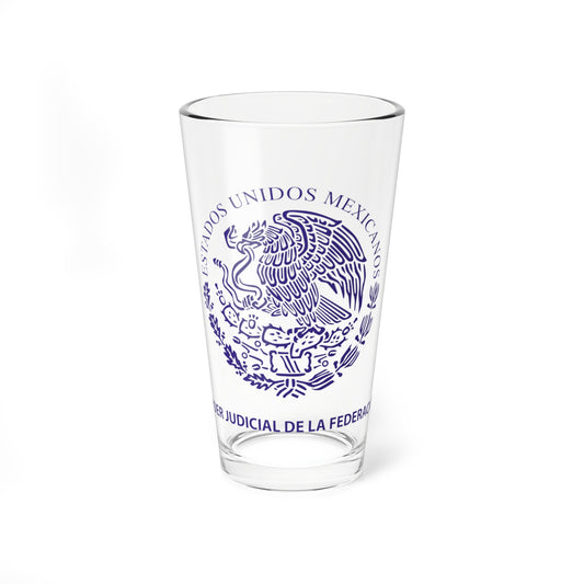 Sello Poder Judicial de la Federación México (Mexico) (Coat of Arms) Pint Glass 16oz