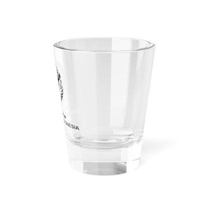 Indonesian Presidential Emblem black (Indonesia) (Coat of Arms) Shot Glass 1.5oz