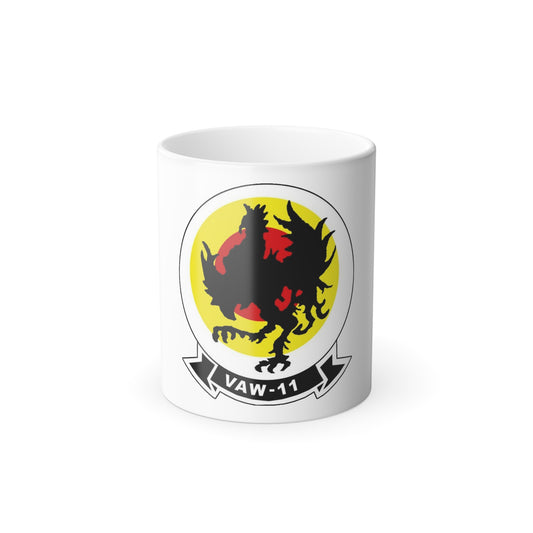VAW 11 Carrier Airborne Early Warning Squadron 11 (U.S. Navy) Color Changing Mug 11oz