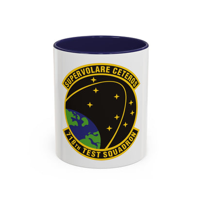 718th Test Squadron (U.S. Air Force) Accent Coffee Mug