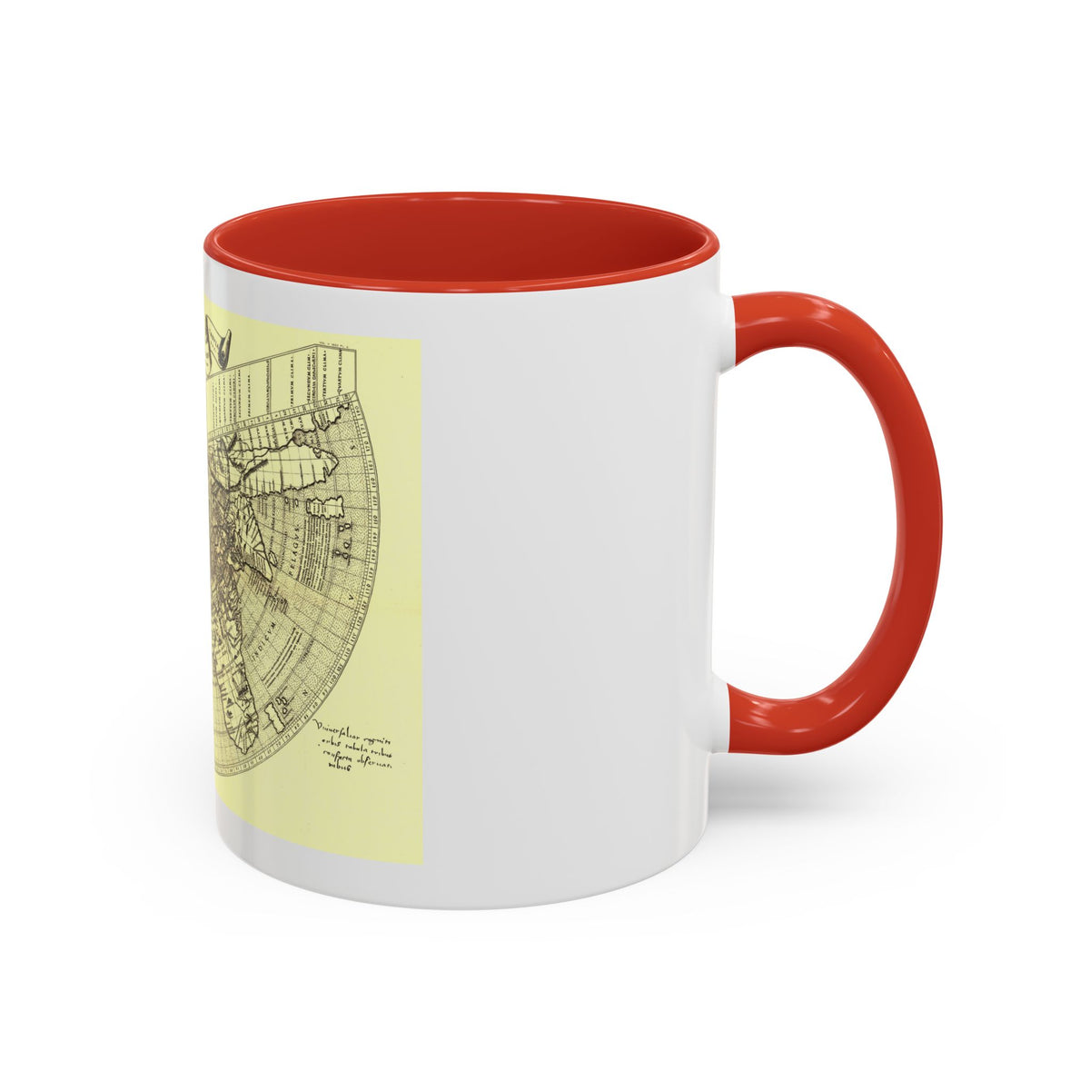 World Map - Ruysch (1508) (Map) Accent Coffee Mug
