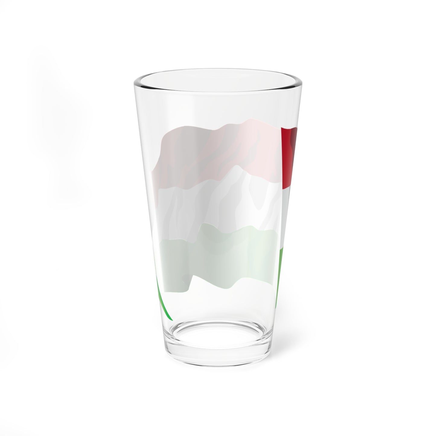 Hungary flag waving icon (Hungary) Pint Glass 16oz