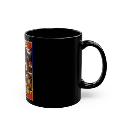 COMMANDO LEOPARD 1985 Movie Poster - Black Coffee Mug-Go Mug Yourself