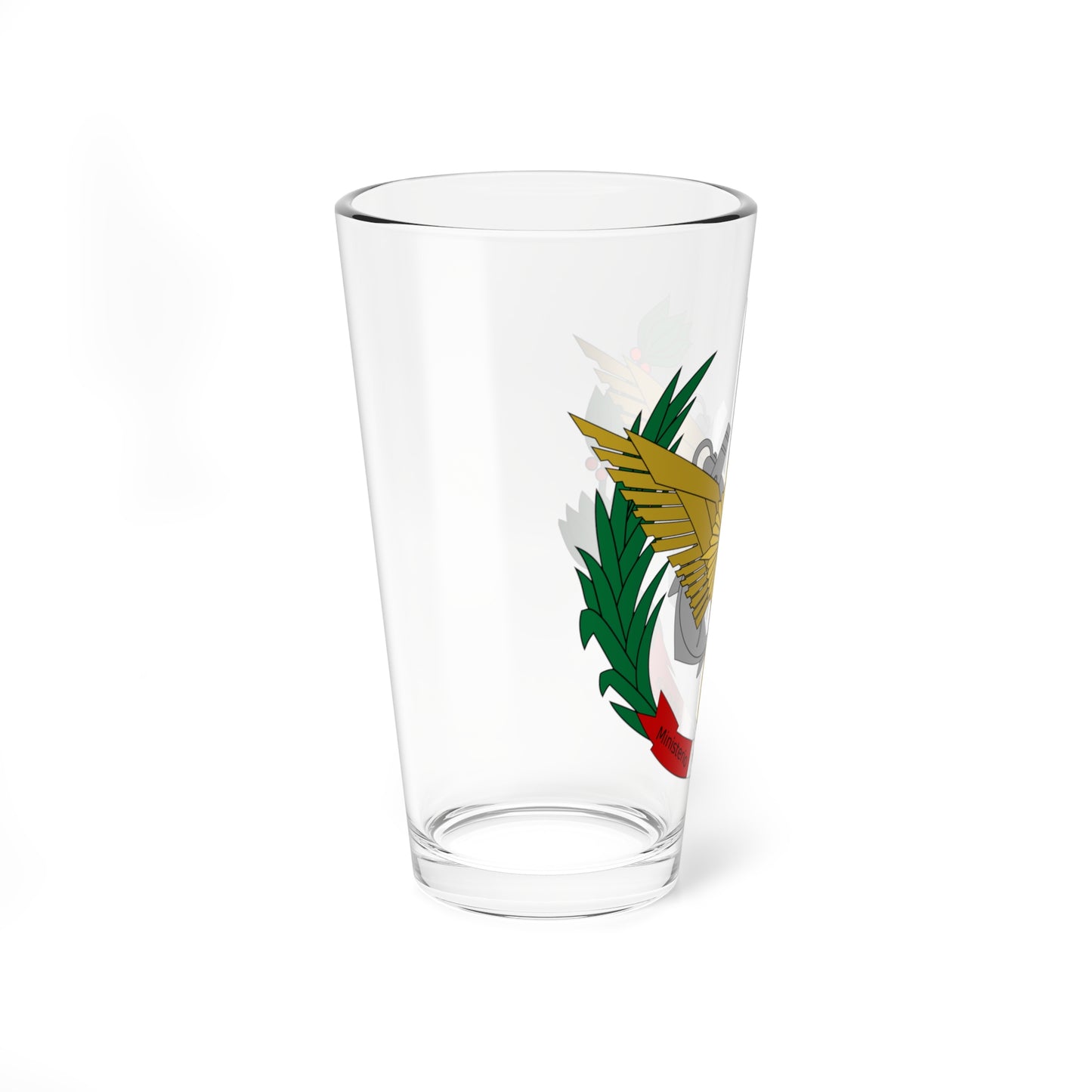 Seal of Peruvian Ministry of Defense (Peru) (Coat of Arms) Pint Glass 16oz